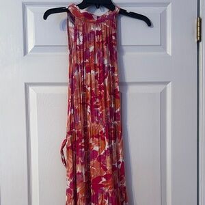 Petal & Pup Floral Maxi Dress - Pink and Orange